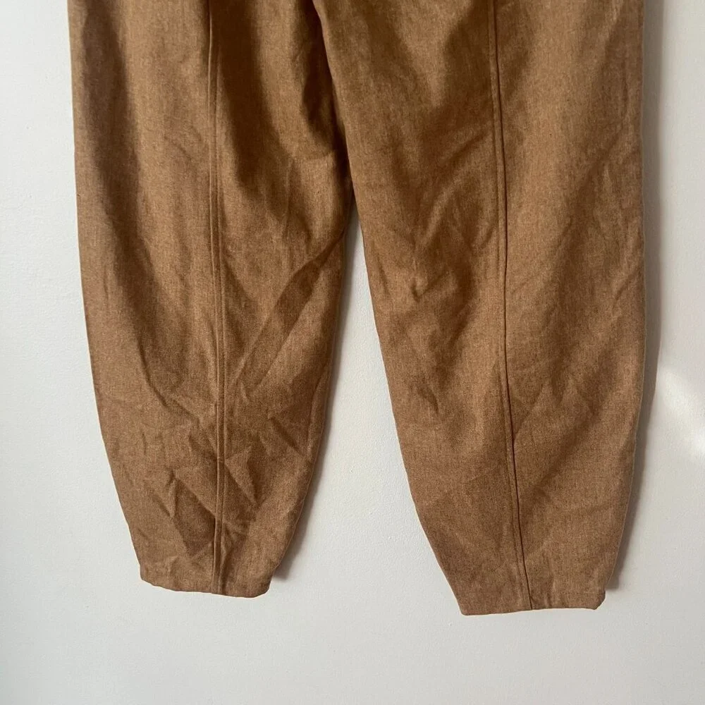 NWT Eileen Fisher Honey Ankle Wool Lantern Pants Women's Size XXS